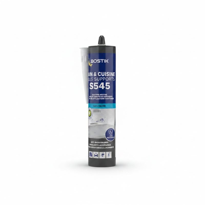 Mastic Silicone Blanc S545 Bain & Cuisine Bostik 300ml