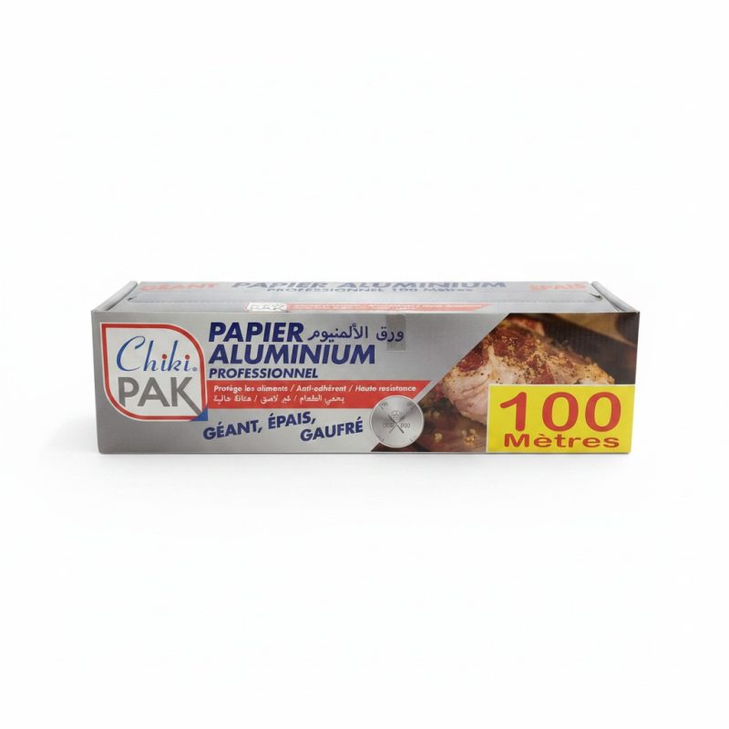 Papier Aluminium Professionnel Chiki PAK 100 Mètres