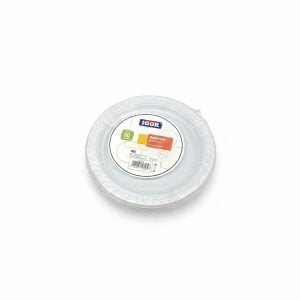 20 Assiettes en plastique jetables Ø17cm IGOR
