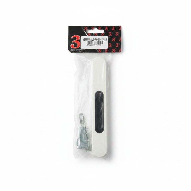 Verrou pour profilé aluminium 3F Quincaillerie blanc 9010