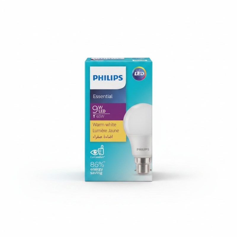 9376141 Lampe LED B22 9W 3000K Blanc Chaud Philips