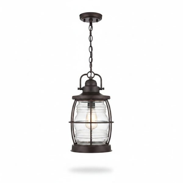 Suspension Champêtre R Métal & Verre E27 270mm