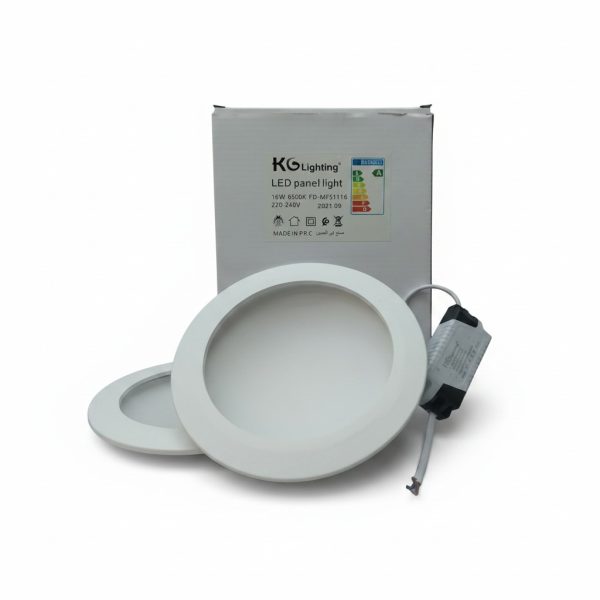Panel LED Rond Encastré 16W 6500K KG Lighting