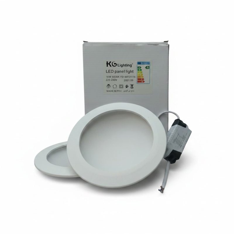 Panel LED Rond Encastré 16W 6500K KG Lighting