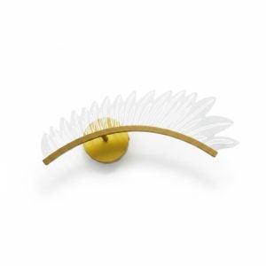Applique Murale LED Jonera 8W Design Plume Dorée