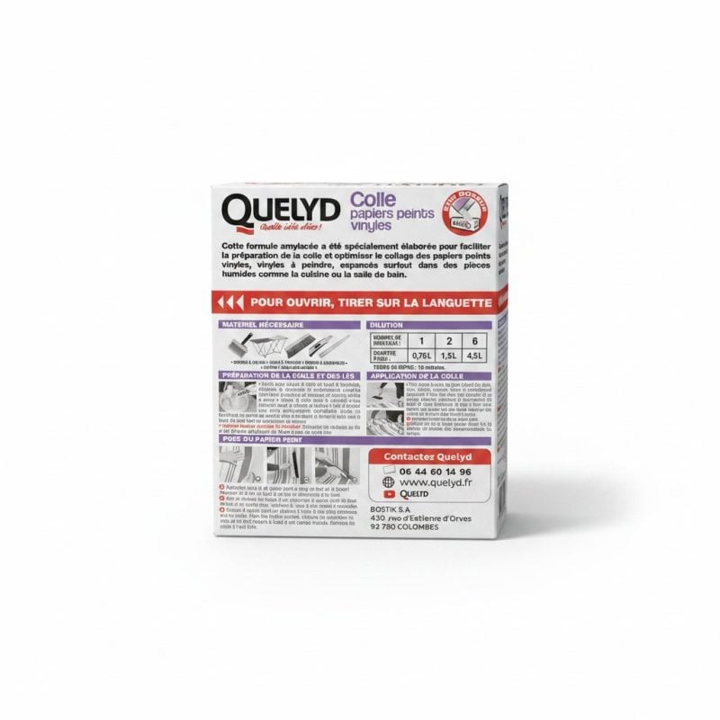 Colle Papiers Peints Vinyles & Vinyles à Peindre 300g Quelyd