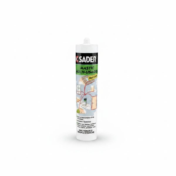 Mastic Silicone Multi-Usages Étanchéité Int/Ext SADER