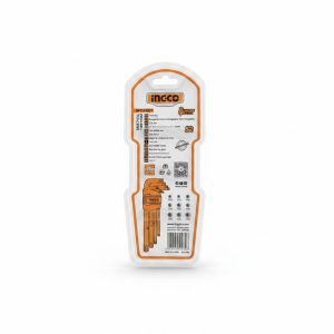 Jeu de 9 Clés Torx Pliables T10-T50 INGCO HHK13091