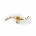 Suspension LED design ailes dorées 40W Fanny