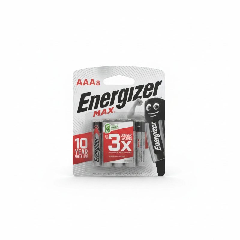 Piles Alcalines AAA LR03 (x8) Energizer MAX