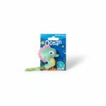 Jouet chat hippocampe tissu et herbe à chat Ocean 9 cm