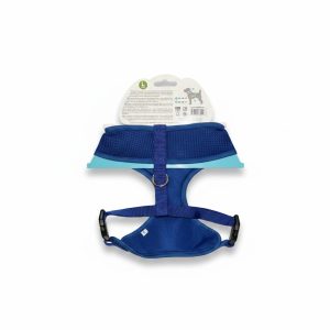 Harnais en Maille Respirante Bleu L Leo Pet 48-58 cm