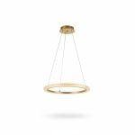 Lustre LED design anneau effet cristal doré GS-D616-1