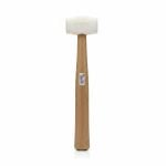 Maillet caoutchouc blanc 8 oz manche bois Truper
