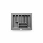 Range-couverts Steely anthracite pour tiroir 65 cm