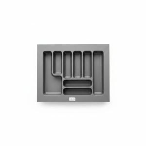 Range-couverts Steely anthracite pour tiroir 65 cm