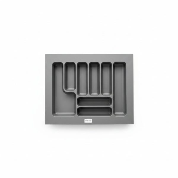 Range-couverts Steely anthracite pour tiroir 65 cm