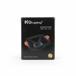 Spot Encastrable Carré Fixe GU5.3 Noir 82mm KG Lighting