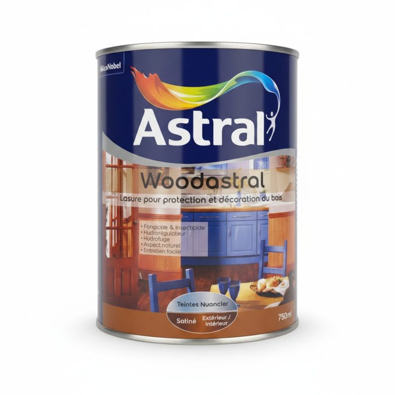 Lasure Bois Woodastral Cèdre Satiné 750ml Astral