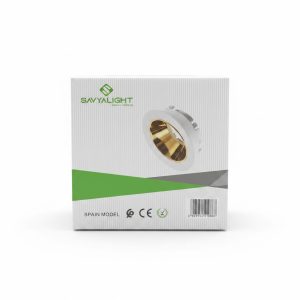Spot Encastrable Rond GU10 Blanc & Doré Savvyalight LS-M905