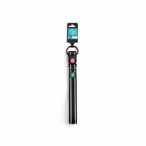 Collier réfléchissant Lydog by Zolux Nylon Noir 3XL 60-65 cm