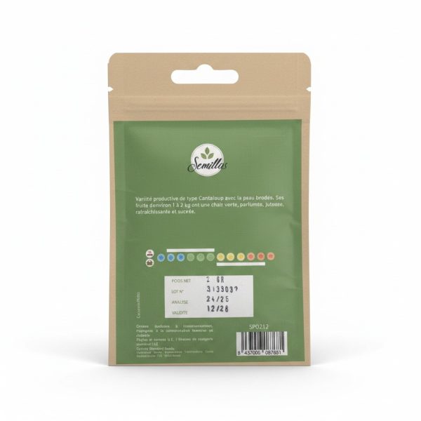 Graines de Melon Vert type Cantaloup Semillas 2g