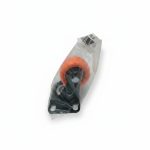Roue pivotante orange D50 mm sans frein pour meuble