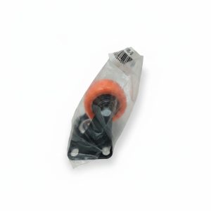 Roue pivotante orange D50 mm sans frein pour meuble