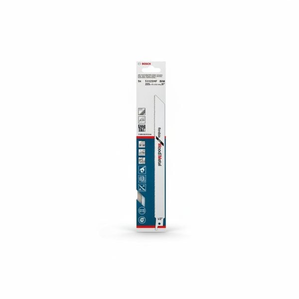 Jeu 5 Lames Scie Sabre S1122HF Bois & Métal Bosch