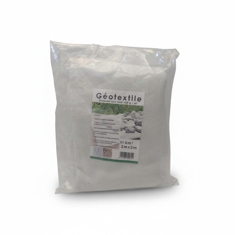 9489131 Géotextile non tissé 150g/m² (2x2m) pour jardin et allée