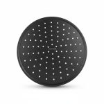 Pomme de douche ronde Duschal 22 cm noir DS-4005