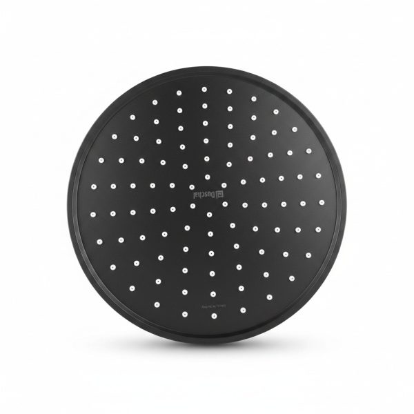 Pomme de douche ronde Duschal 22 cm noir DS-4005