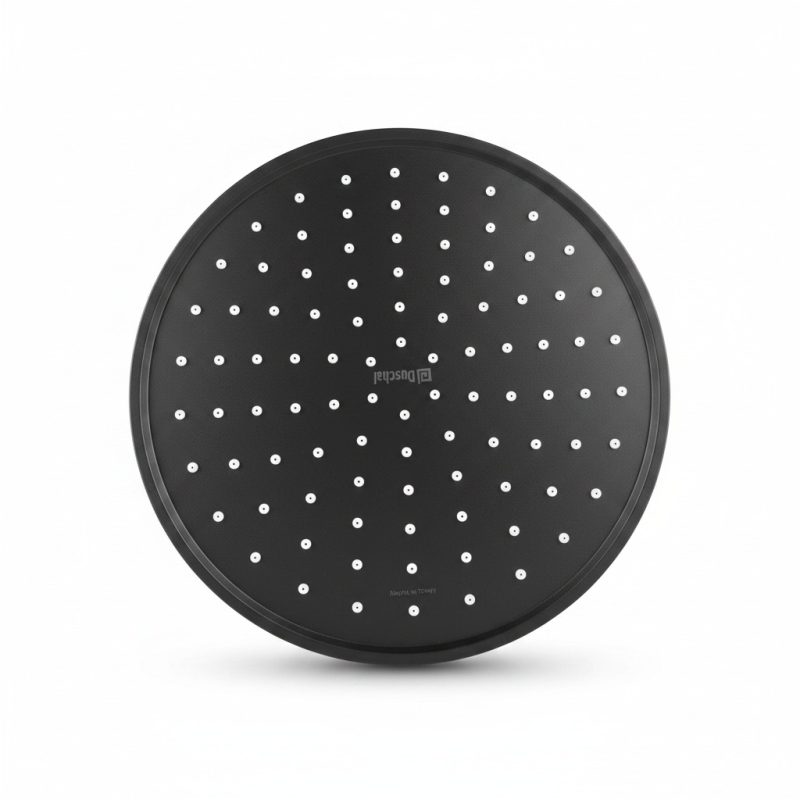 Pomme de douche ronde Duschal 22 cm noir DS4005