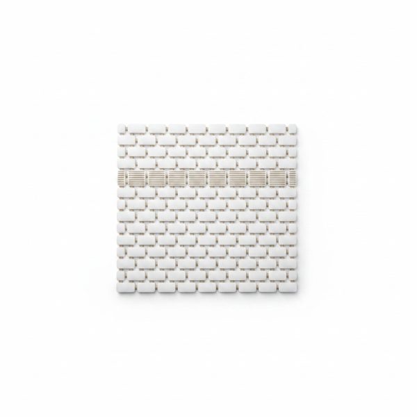 Tapis de bain antidérapant en PVC bicolore