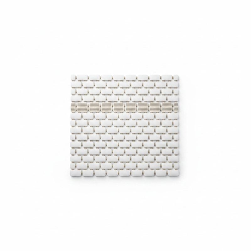 Tapis de bain antidérapant en PVC bicolore