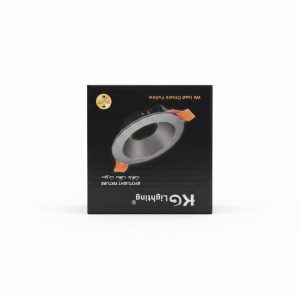 Spot Encastrable Rond Fixe Noir GU5.3 KG Lighting