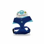 Harnais en Maille Respirante Bleu L Leo Pet 48-58 cm