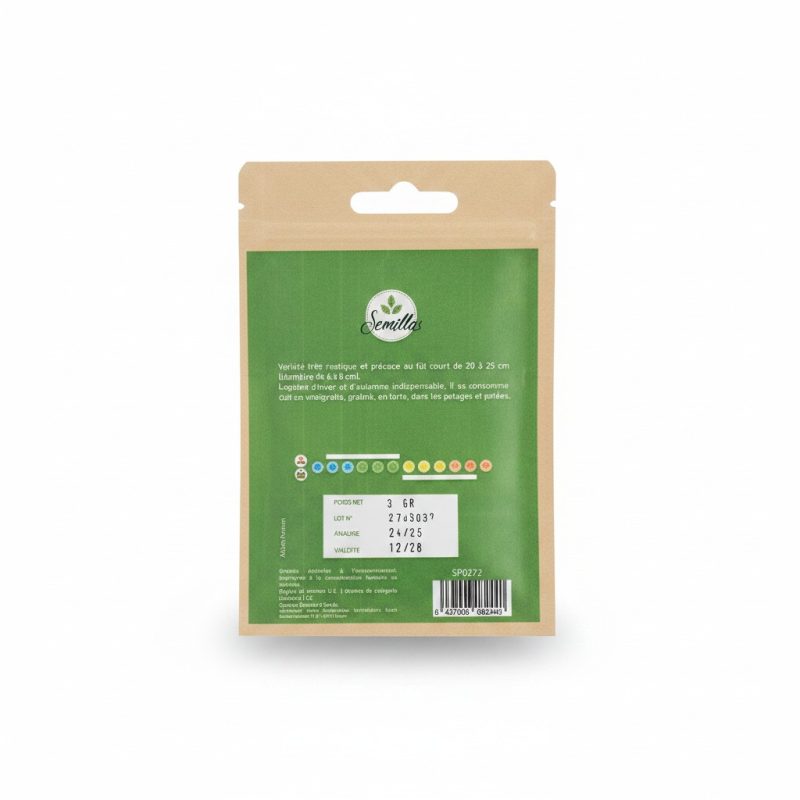 Sachet de graines de Poireau Rustique 3g Semillas