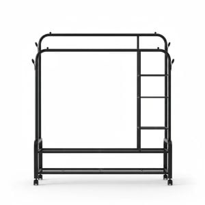 Portant à vêtements mobile 68kg sur roulettes JL-YMJ-8710