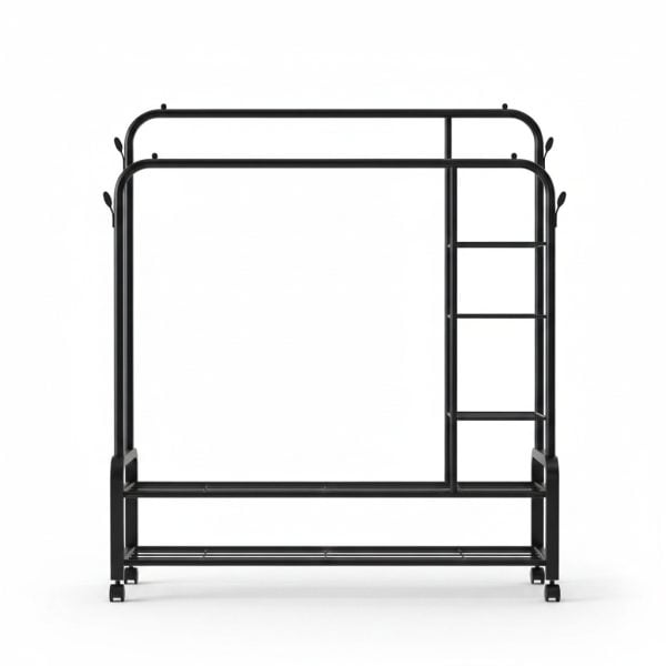 Portant à vêtements mobile 68kg sur roulettes JL-YMJ-8710