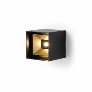 Applique Murale Mazin Métal Noir et Or 10W 6500K