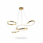 Suspension LED Risol Or 80W 3 couleurs 600x300mm