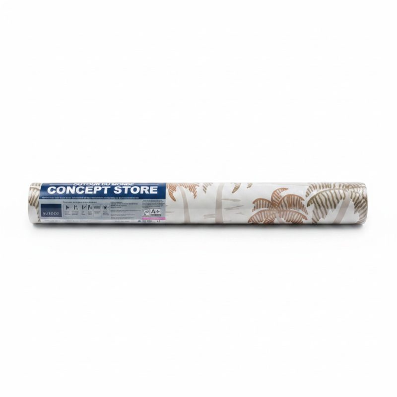 Papier Peint Palmier Beige et Cuivré Lutece Concept Store