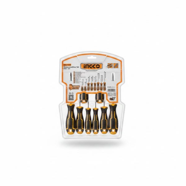 Set de 8 Tournevis Plats et Phillips INGCO HKSD0828
