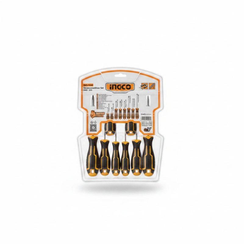 Set de 8 Tournevis Plats et Phillips INGCO HKSD0828
