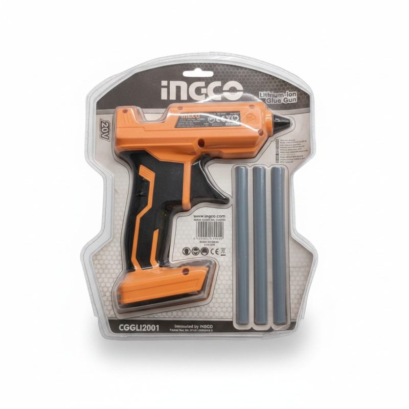 Pistolet à colle sans fil 20V INGCO CGGLI2001 + 3 bâtons