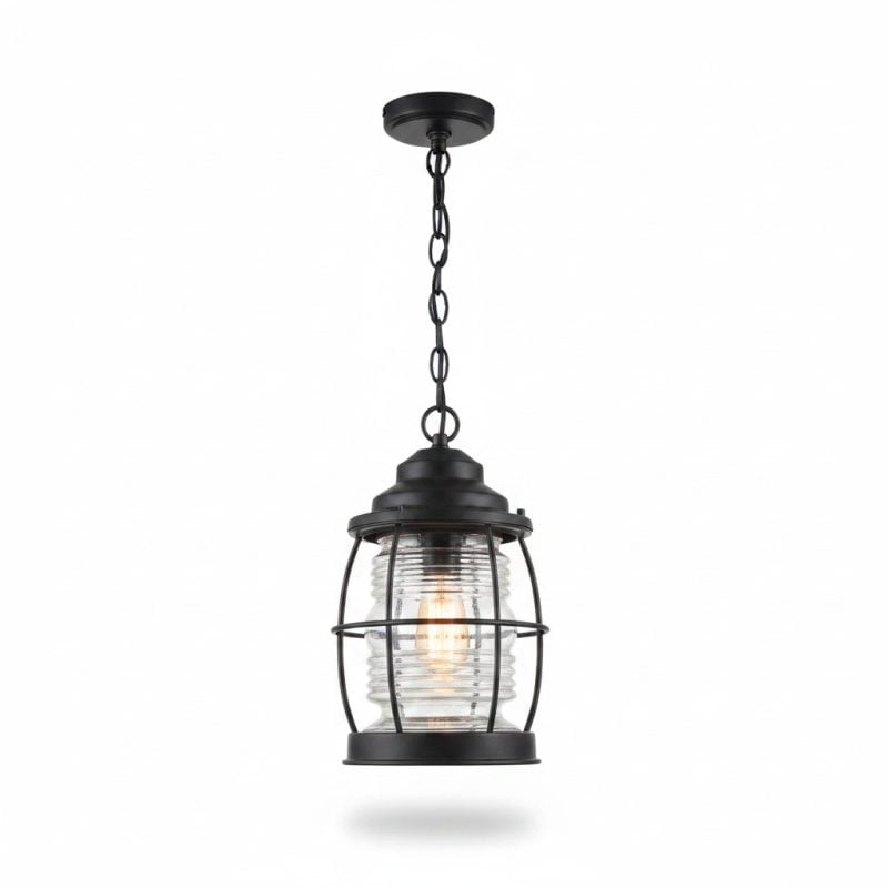 Suspension Champêtre R Métal & Verre E27 270mm