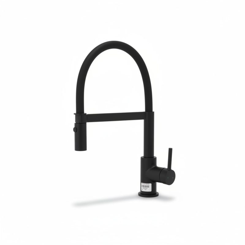 Mitigeur de cuisine Lina Semi Pro Noir Mat Franke