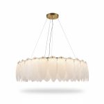 Suspension LED Cosy Plumes 80cm 3 Couleurs 105W