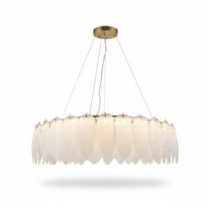 Suspension LED Cosy Plumes 80cm 3 Couleurs 105W